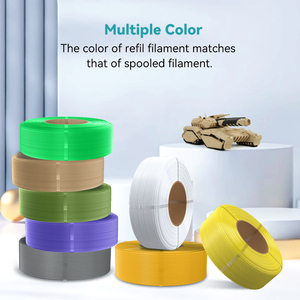 Filament de Recharge <span class=keywords><strong>SUNLU</strong></span> PETG Sans Bobine 1,75 mm 1 kg, Multicolore, Enroulé Soigneusement, Facile à Installer, Filament d'Imprimante 3D - Product Image 1