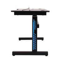 Saitu-Mesa de trabajo de instalación para juegos, escritorio de ordenador, oficina en casa, de Metal, ergonómico, para Gamer, nuevo modelo