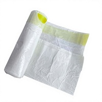 Sacs poubelles innovants à cordon de serrage central, base robuste à joint étoile, sacs poubelles en plastique étanches