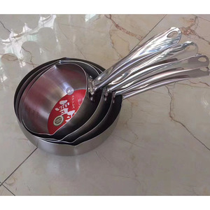 Set pentole pentole giapponese 18/20/22cm con manico in legno in acciaio inox <span class=keywords><strong>Yukihira</strong></span> vaschette da neve - Product Image 3