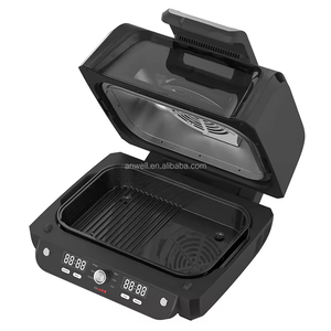ANWELL Four à Friture Sans Huile Multifonction Préprogrammable, Grill, <span class=keywords><strong>Cuisson</strong></span> Saine à Faible Teneur en Matières Grasses, <span class=keywords><strong>Appareil</strong></span> de Barbecue Intérieur Sans Fumée - Product Image 1