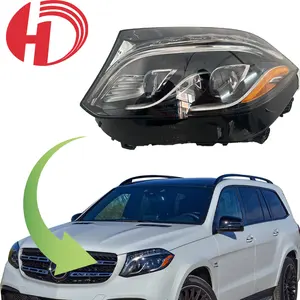 Lampu depan Laser mobil Led, lampu depan Laser otomatis kekuatan tinggi 12V 130W 30000lm Untuk Benz GLS166 2018 2019 2020 2021 2022