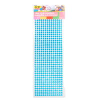 6mm acrylique auto-adhésif strass cristal voiture autocollant 504 pièces décoratif Scrapbook décalcomanies pour cadeaux promotionnels