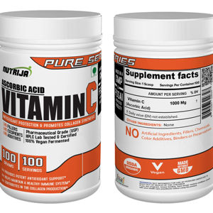 100 גרם ויטמין C אבקת (חומצה אסקורבית) למבוגרים - Product Image 1