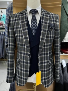 Costumes pour hommes Blazers Groom Business Groomsmen Mariage/Bal/Dîner 3 Pièces (Veste + Gilet + Pantalon) MS759 - Product Image 2