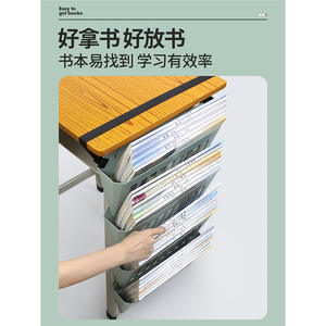 Cesta colgante de nailon para libros, almacenamiento de escritorio de gran capacidad para estudiantes, organizador multifuncional para el aula, tipo gancho rectangular - Product Image 3