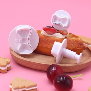 Lot de 3 moules en plastique mignons en forme de nœud <span class=keywords><strong>papillon</strong></span> pour la décoration de gâteaux et la simulation de sucre, outils de découpe de biscuits, approvisionnement direct usine - Product Image 3