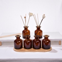Bouteille diffuseur à roseaux noire mate de luxe 100 ml, huile parfumée en verre, écologique, recyclable, pour bricolage de parfums, usage bureautique – Meilleures ventes