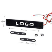 Logo de voiture Lumière LED Emblème de calandre de voiture Badge Autocollant lumineux Décalque lumineux Accessoires de haute qualité pour le tuning automobile