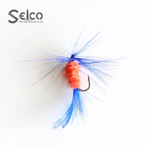 Selco Custom Tackle trota insetto Bass Tackle mosche attirano esche da pesca a mosca e ami gancio di carbonio