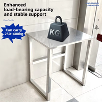 Support pour aquarium en acier inoxydable 304, capacité 250 kg |   Base d'aquarium V8 personnalisable en finition mate brossée