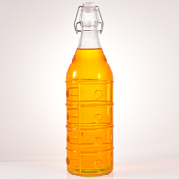 Fruit pomme Orange Design 1 litre verre Swing Top bouteilles 100ml verre recyclé boisson jus liquide bouteille pour boire de l'eau