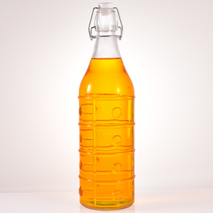 Fruit apple Orange Design <strong>1</strong> <strong>Litre</strong> Glass Swing Top Bottles 100ml Recycled Glass Beverage Juice Liquid Bottle for Drink Water - Product Image 4
