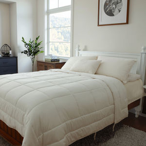 <span class=keywords><strong>Couette</strong></span> Premium Essentielle pour Chambre à Coucher, Chaude, 400T, Haute Qualité, Housse en Coton Pur, Remplissage en <span class=keywords><strong>Laine</strong></span> Biologique Belge 430gsm - Product Image 3