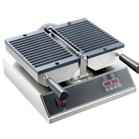 Machine à gaufres professionnelle à expédition immédiate, machine à snacks, gaufrier antiadhésif avec contrôle de température