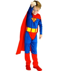 Disfraz de Superhéroe para Niños, Capa Azul y Roja, Mono, Cinturón, Botas, Disfraz Clásico de Héroe para Cosplay, Fiesta, Juego de Roles - Product Image 2