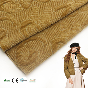 Tela de chenilla para abrigo de invierno, personalizada, de buena calidad, 97.9% poliéster, 2.1% licra, 330gsm, cálida y amigable con <span class=keywords><strong>la</strong></span> piel - Product Image 1