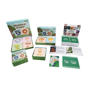 FSC Certified Eco-friendly Animals Matching Pairs <strong>Game</strong> Educational Flash Cards for Kids Learning &amp; Preschool Supplies - Product Image 1