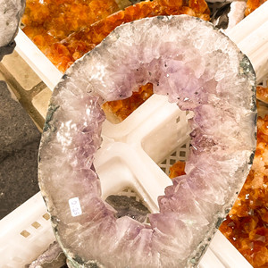 Fetta di pietra naturale grotte di ametista all'ingrosso fette di ametista stalattite - Product Image 4