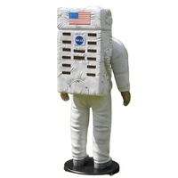 Sculpture d'astronaute 3D en fibre de verre, taille réelle, usine, vente en gros, jardin en plein air, Statue d'astronaute