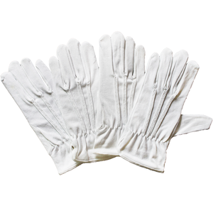 Gants <span class=keywords><strong>de</strong></span> cérémonie en coton noir Gants <span class=keywords><strong>de</strong></span> défilé <span class=keywords><strong>de</strong></span> cérémonie avec tendons - Product Image 3
