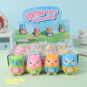 Jouet anti-stress créatif en caoutchouc en forme de hibou à libération rapide, à rebond lent - Product Image 4