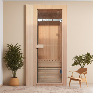 Sauna Interior de Madera Personalizada ICEMEND con Diseño Tradicional, Sauna de Vapor Seco para Uso Doméstico, Tinas de Spa - Product Image 1