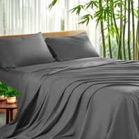 Ensemble de literie 4 pièces en coton 100% pur 300TC, personnalisable, couleur unie, housse de couette, drap, taie d'oreiller, linge de lit pour la maison et l'hôtel