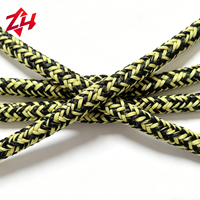 Corde tressée en aramide de 5 mm, 6 mm, 8 mm, haute résistance, résistante à la chaleur, pour levage industriel et sauvetage incendie (vente en gros)