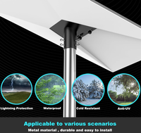 Support antichoc en alliage d'aluminium gris premium, fixation deux-en-un avec goupilles de verrouillage et adaptateur de tuyau pour installation extérieure Starlink Gen3 V3