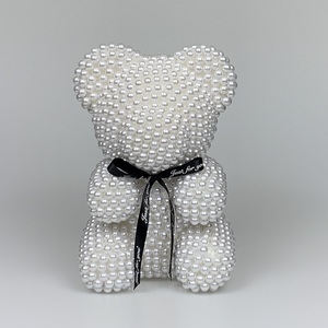 Oso de perlas, oso de peluche rosa, cada amor, suministro de fábrica, graduación Artificial de alta calidad, decoración del hogar, Día de la madre, 2 uds. - Product Image 1