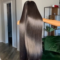 Perruque de cheveux humains bruts indiens 13x6, perruques HD Full Lace Front sans colle, perruque brésilienne droite pour femmes noires