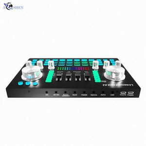 Tarjeta de Sonido USB A2 al por Mayor, Mezclador de Audio Externo, para Transmisión en Vivo desde Teléfonos Inteligentes y Tabletas, con Interfaz BT - Product Image 5
