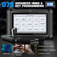XTOOL D7S Outil de programmation automobile tout-en-un, scanner de diagnostic OBD2, programmeur de clés, toutes clés perdues, 39+ réinitialisations FCA 7