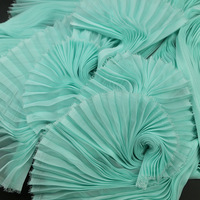 Tissu plissé en mousseline de soie 1cm taille jupe froissée robe à volants tissu en mousseline de soie crêpe Polyester tissu pour la fabrication de robes