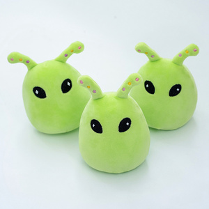 Adorabile peluche <span class=keywords><strong>alieno</strong></span> viola e verde carino cuscino per bambola Snack con Squeaker giocattolo di peluche - Product Image 3