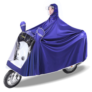 Poncho imperméable une pièce Jacquard pour vélo électrique, moto et scooter, pour adulte, utilisation en voyage. - Product Image 1