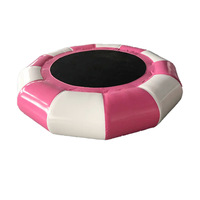 Trampoline aquatique gonflable personnalisé pas cher pour lacs, jeux aquatiques gonflables ronds pour l'eau