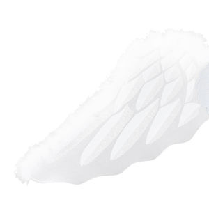 Ali da fata bianche, ali in piuma naturale, accessori leggeri per feste, cosplay, spettacoli teatrali - Product Image 3