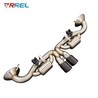 Système d'échappement Catback à soupapes, tuyau droit en acier inoxydable SS304, style course, pour Porsche 911 992 GT3 RS 4.0L