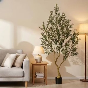 LYZZ Oh Arts - Bonsái de Olivo Artificial Grande de Plástico, 240 cm de Altura, Simulación Realista, Tacto Natural, Duradero, de Alta Calidad, para Interiores/Exteriores - Product Image 2