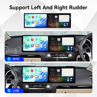 ZWNAV Lecteur DVD à double écran de 10,1 pouces, mise à niveau de l'autoradio pour Toyota Prado 2010-2020, autoradio GPS Android, CarPlay sans fil, GPS