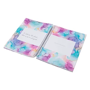 Paper Printing Company Wholesale Custom Printed A4 A5 A6 Spiral Journal Notebook Paper Planner
