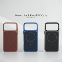 Coque de téléphone antichoc JOYPORODO B430 avec panneau arrière tressé et dos magnétique pour iPhone 17 Pro Max