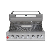 Barbecue américain de style île de 43 pouces pour l'extérieur avec grille de cuisson durable de 8 mm pour barbecue et terrasse