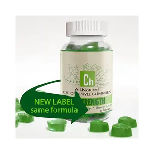 Organic Chlorophyll Gummies Candy Total Detox Regulate the Stomach and Intestines with Private Label