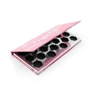 कस्टम निजी लेबल खाली कॉस्मेटिक मेकअप उपहार पैकेजिंग बॉक्स कार्बनिक 18-छेद आंखों पैलेट स्पंज चुंबकीय मेकअप पैलेट - Product Image 6