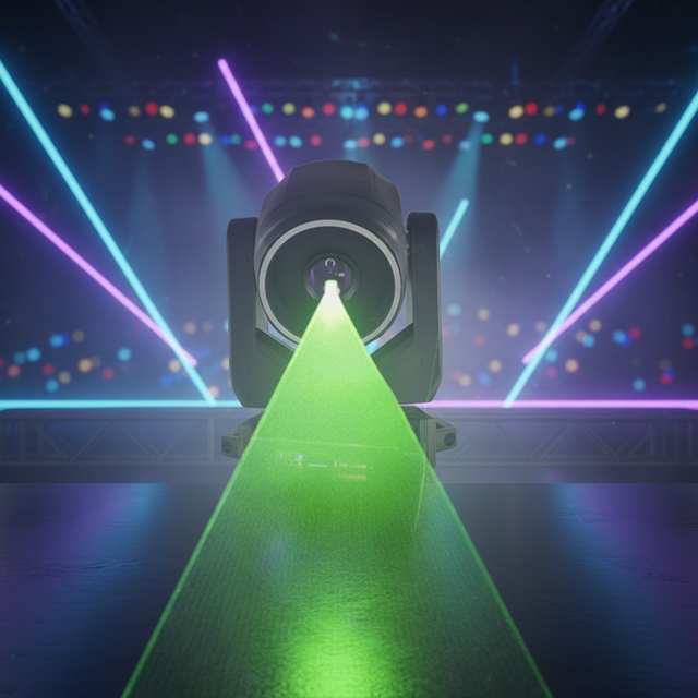 Animation10W RGBW Moving Head Laser Light Show with DMX512 Control IP33 Rated for KTV DJ Wedding Stage Laser Lighting