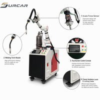 Robot collaboratif industriel pour la soudure, programmation gratuite, soudeuse laser 3000W pour l'acier inoxydable, l'aluminium et les métaux