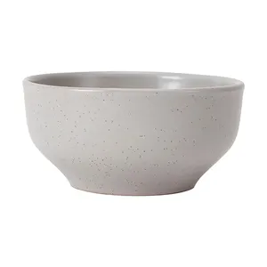 Ceramic Speckled Stoneware Food Serving Rice Noodles Soup Bowl Porcelain Tableware Custom Logo Bowl For Home Restaurant